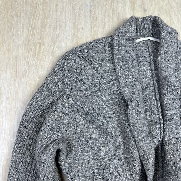 Athleta Gray Passage Wool Blend Shawl Collar Front Knit Cardigan Sweater XS - Picture 3 of 15